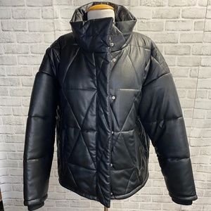 ALL SAINTS BON FAUX PUFFER JACKET SIZE SMALL